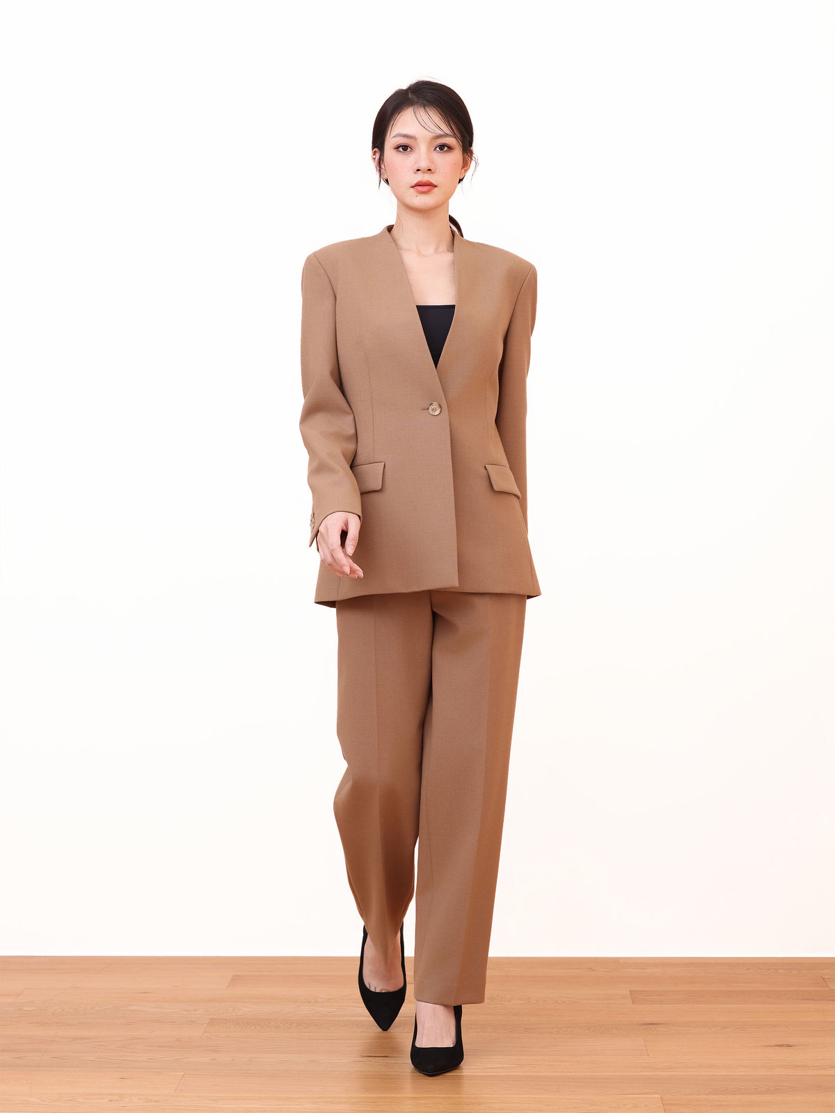 WOOD TAILORED SUIT PANTS