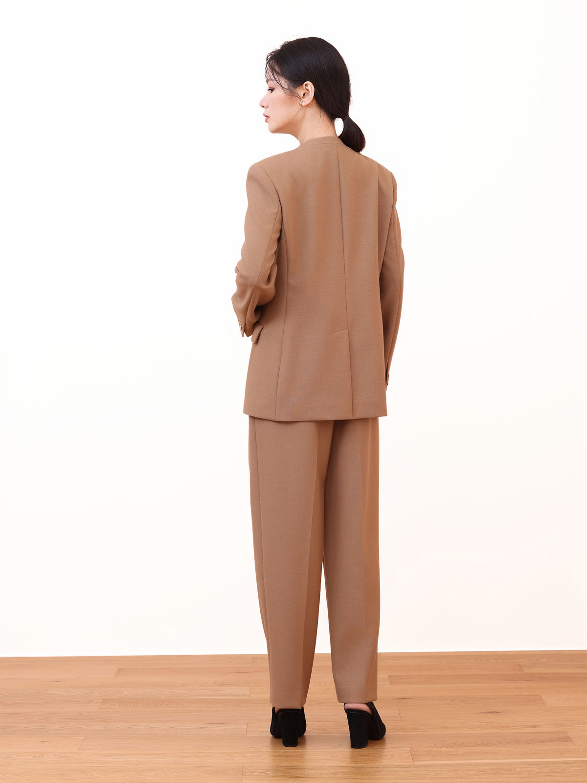 WOOD TAILORED SUIT PANTS