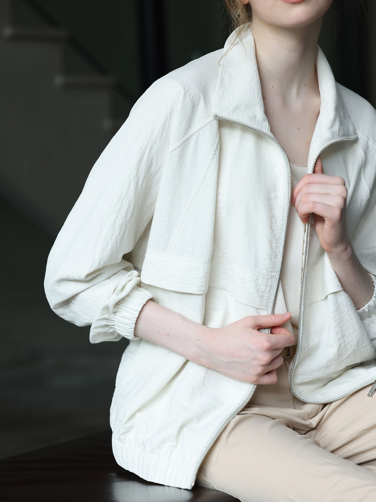 OVERSIZED DROPPED SHOULDER EFFORTLESS JACKET