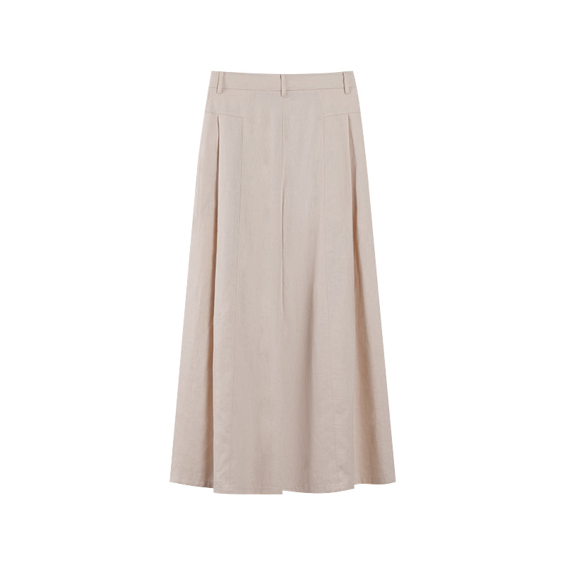 RELAXED WIDE LEG LINEN PANTS