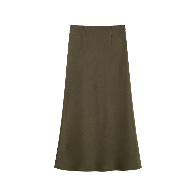 MAXI SATIN SKIRT