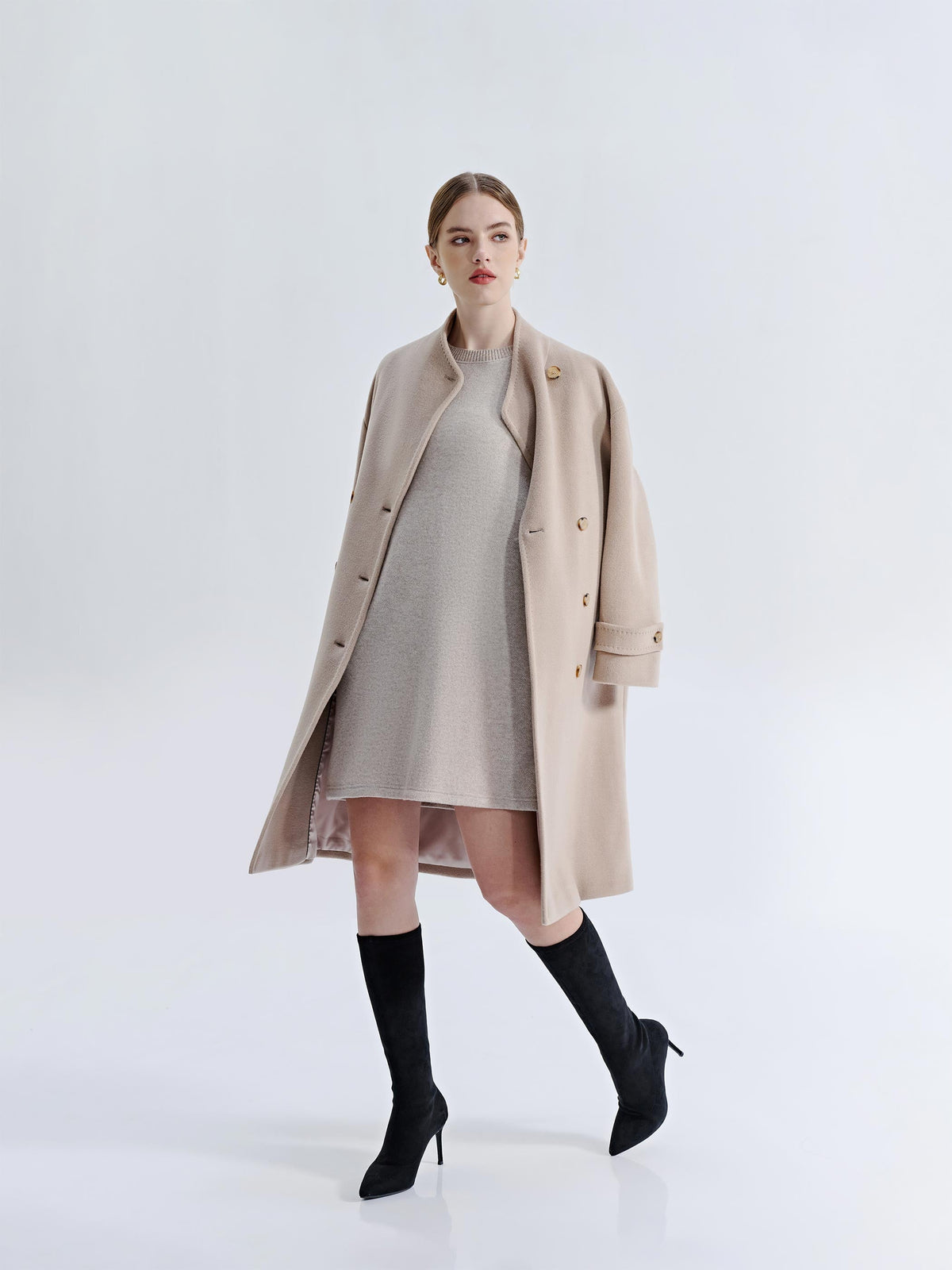 RELAX COLLARLESS COAT