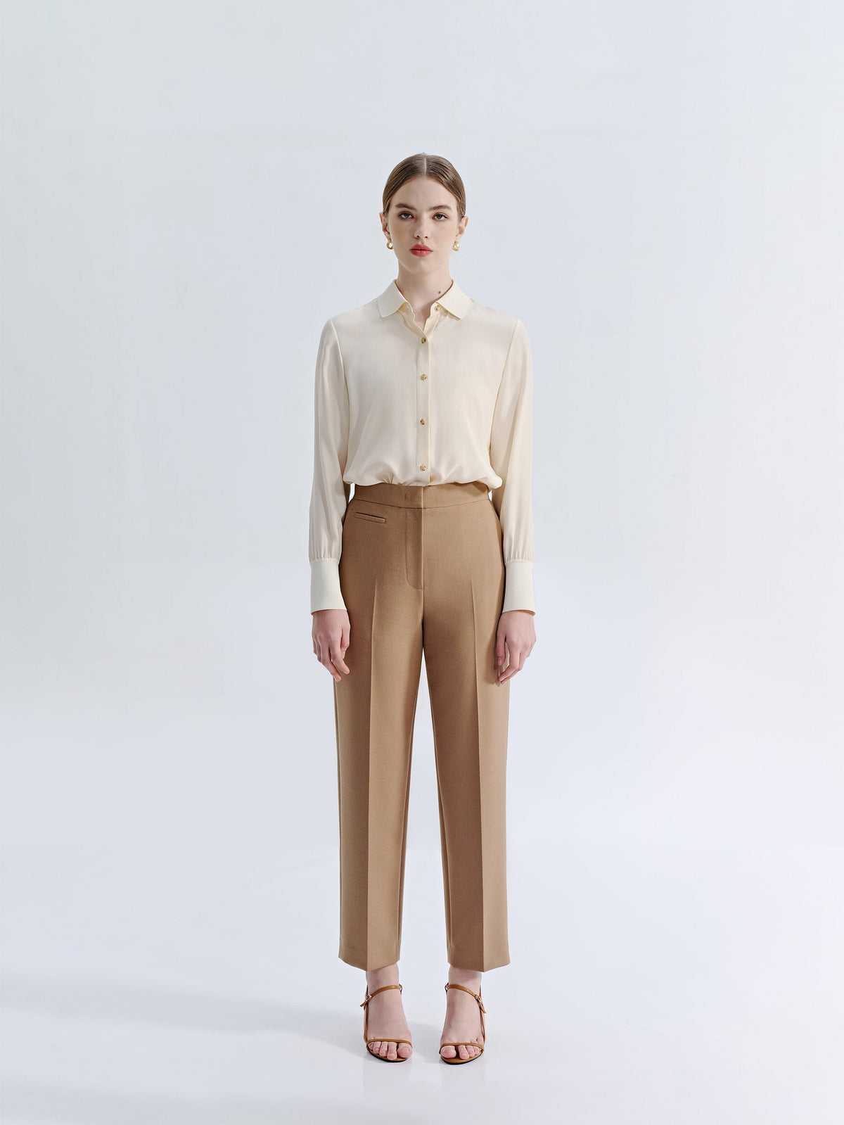 WOOD TAILORED SUIT PANTS