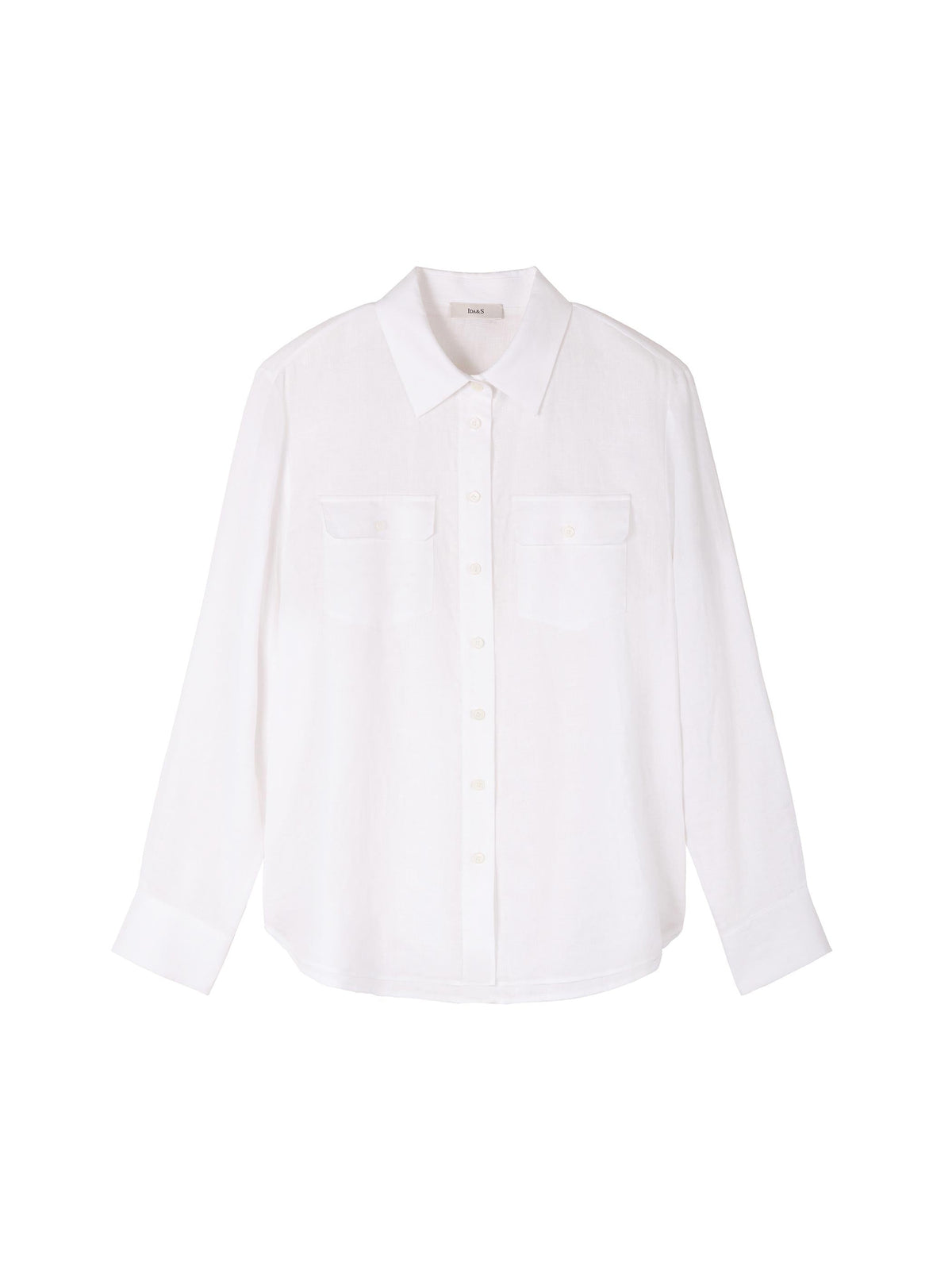 LONG SLEEVEN LINEN SHIRT W/ RELAXED SHOULDER