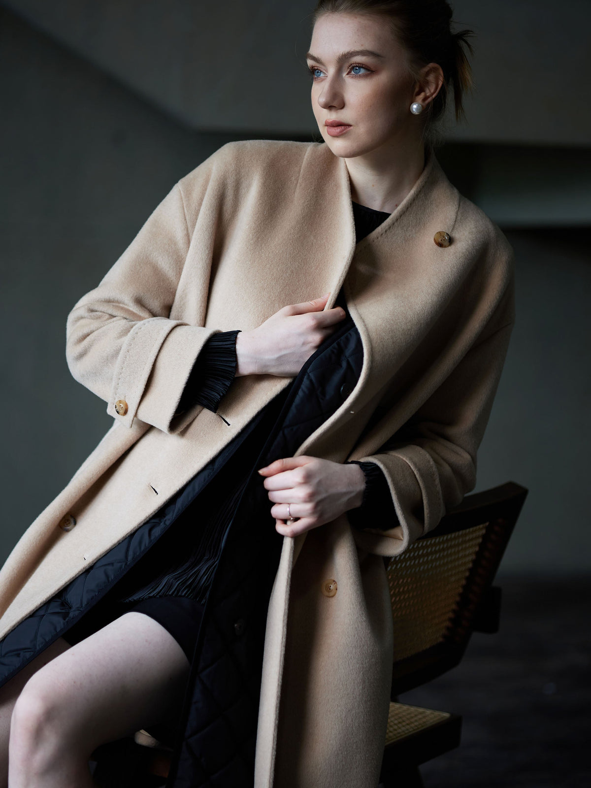 RELAX COLLARLESS COAT