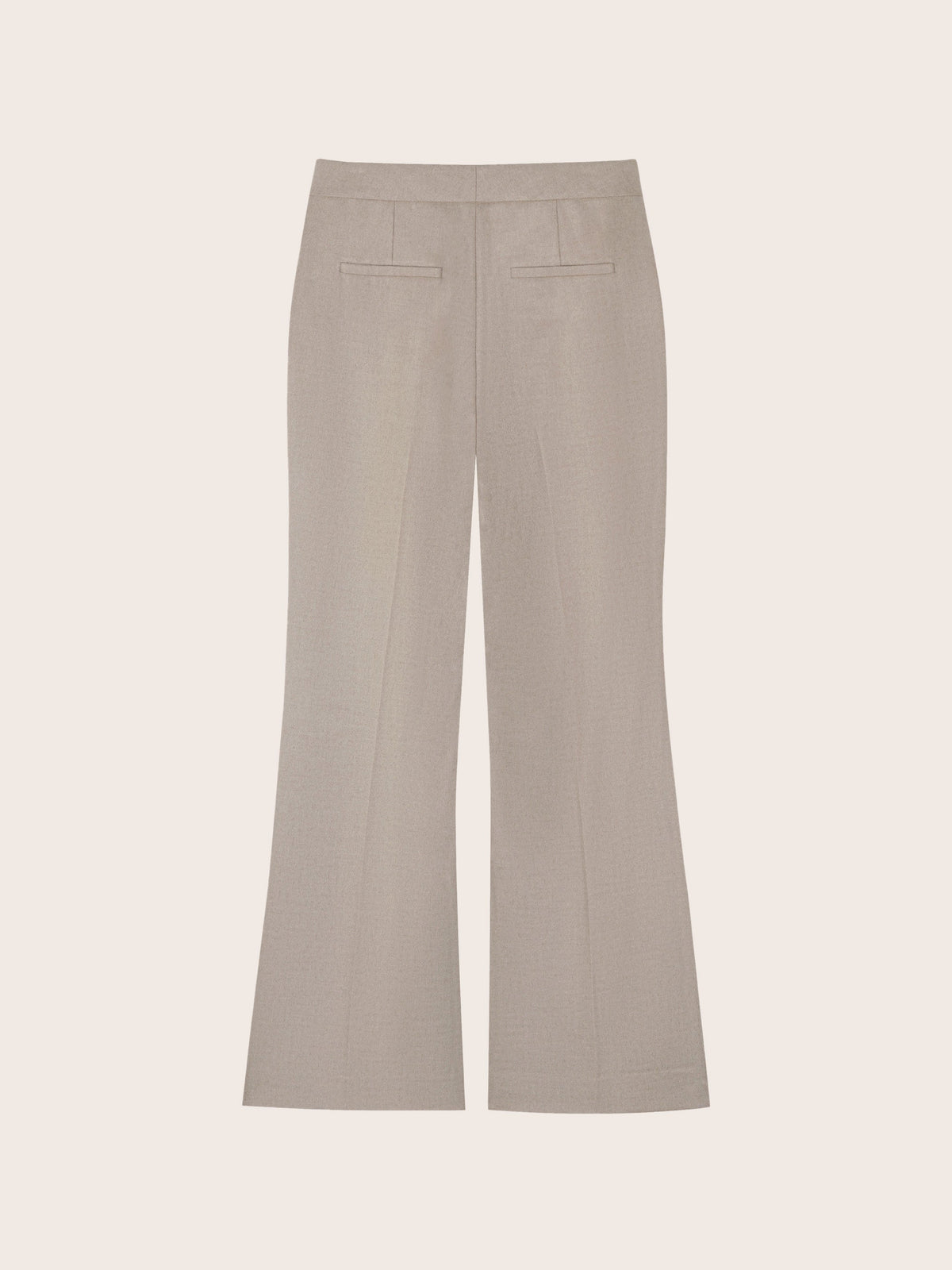 WOOL STRAIGHT LEG SUIT PANTS