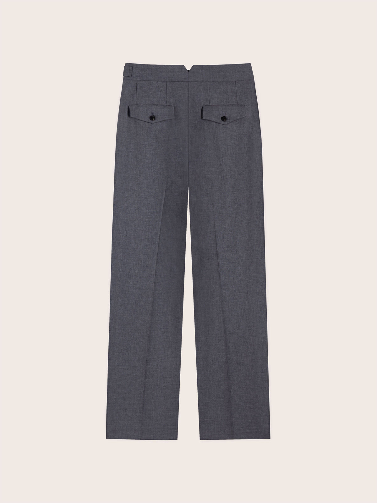 MID WAIST STRIGHT LEG SUIT PANTS