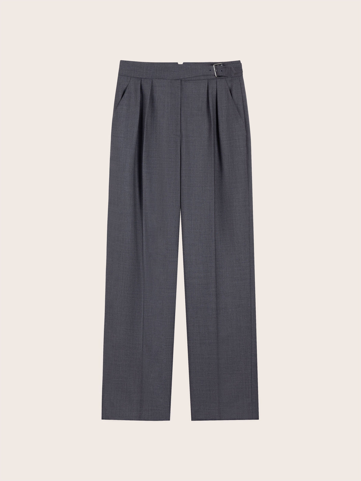 MID WAIST STRIGHT LEG SUIT PANTS