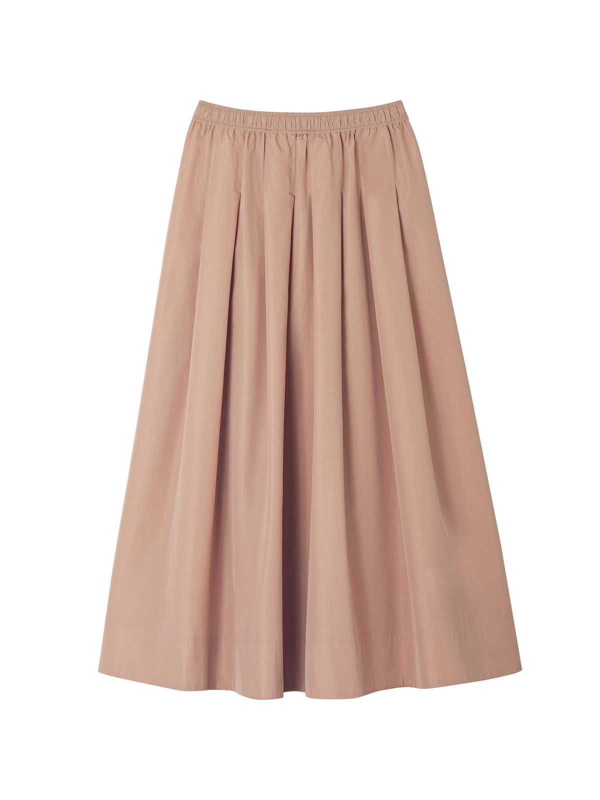 MAXI PLEATED SKIRT W/ POCKETS