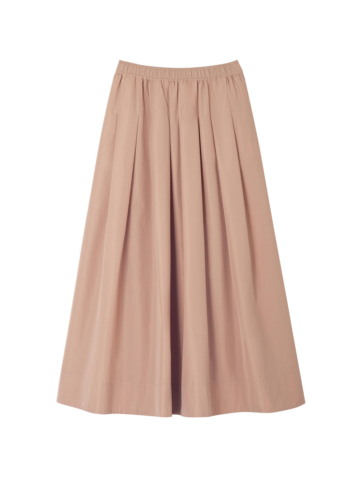 MAXI PLEATED SKIRT W/ POCKETS