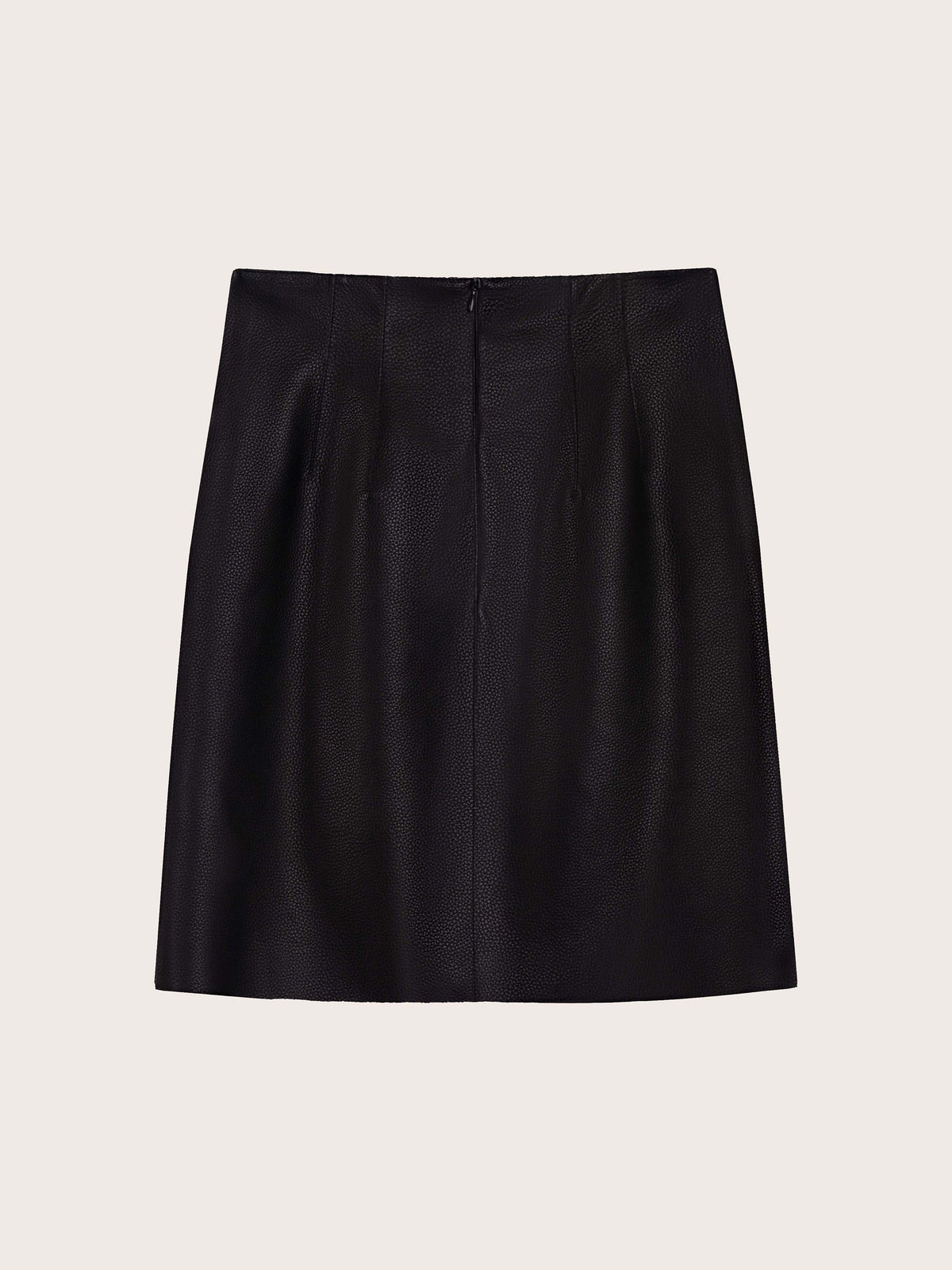 MID WAIST LEATHER PENCIL SKIRT