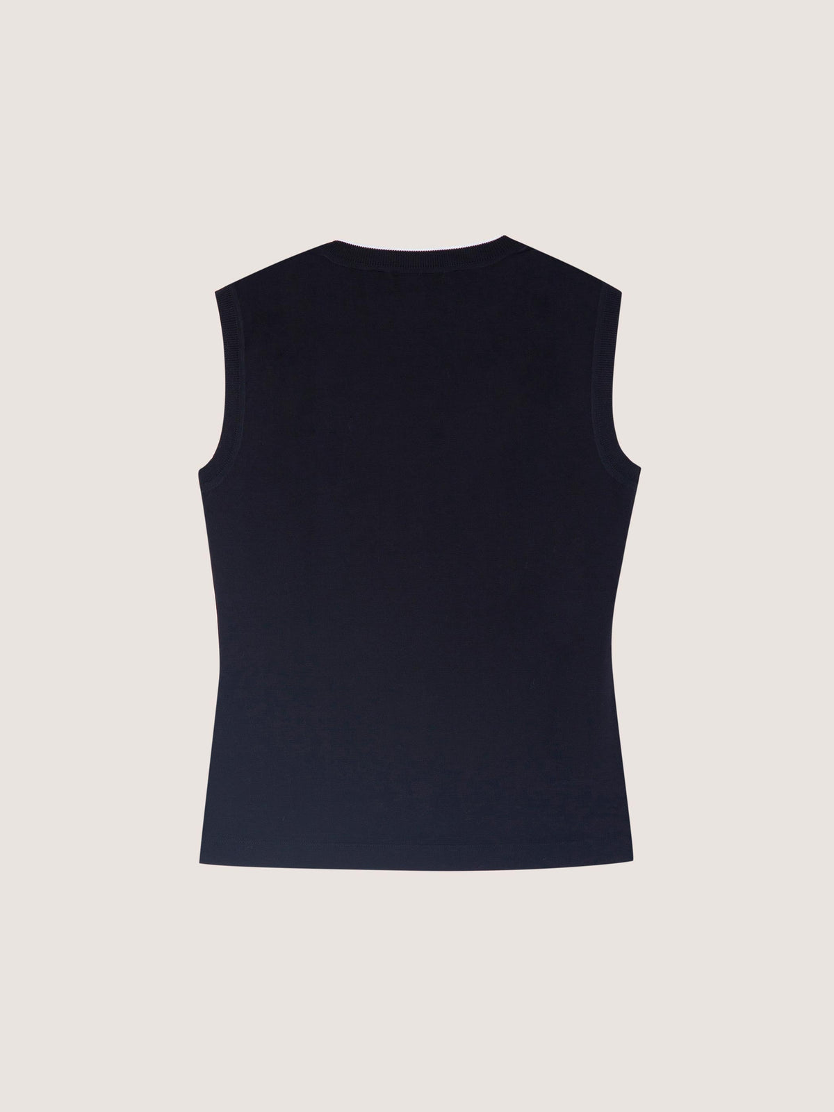 SLEEVELESS TANK WITH TRIM DETAIL