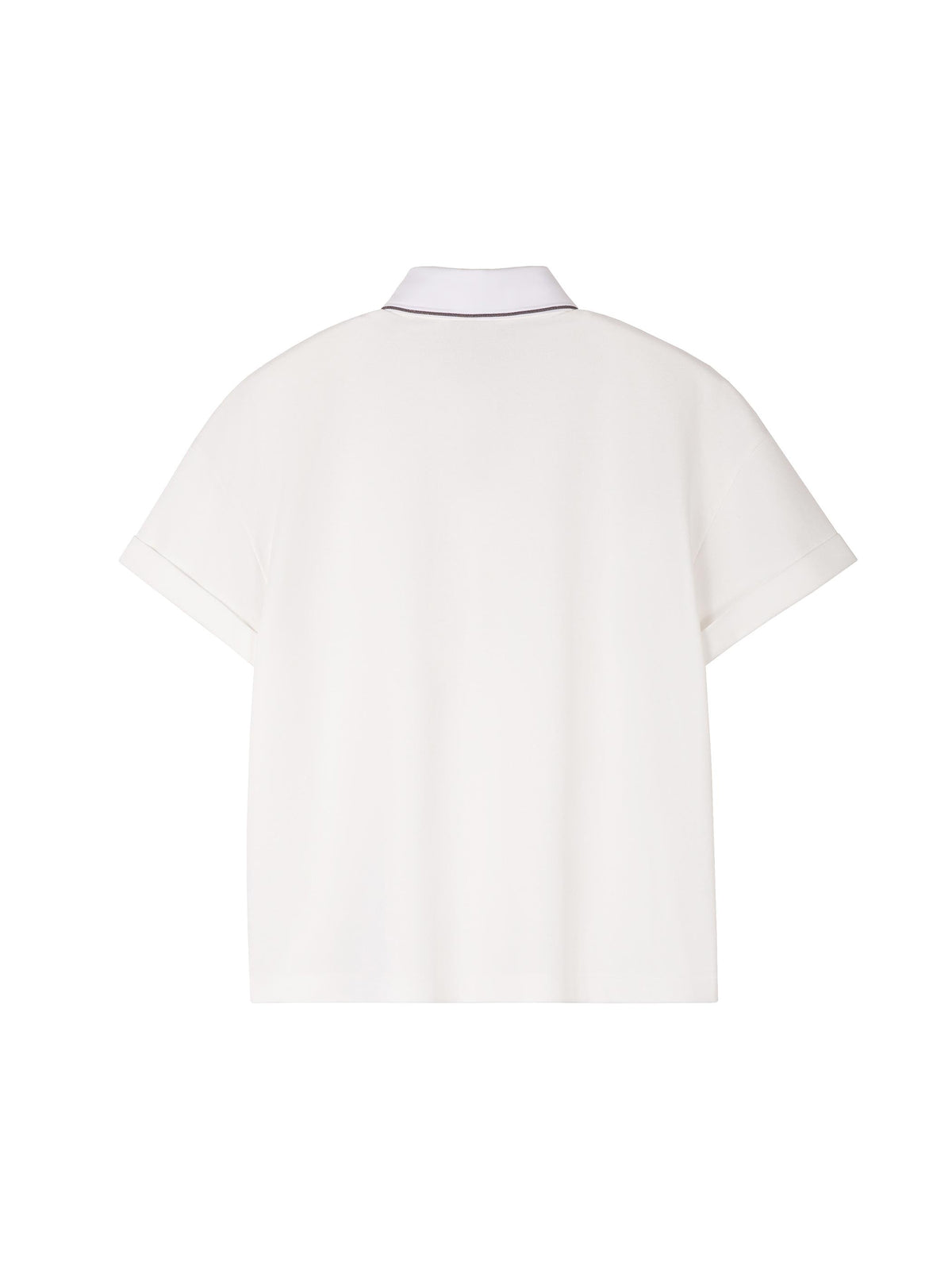 POLO TEE W/ DETACHABLE COLLAR