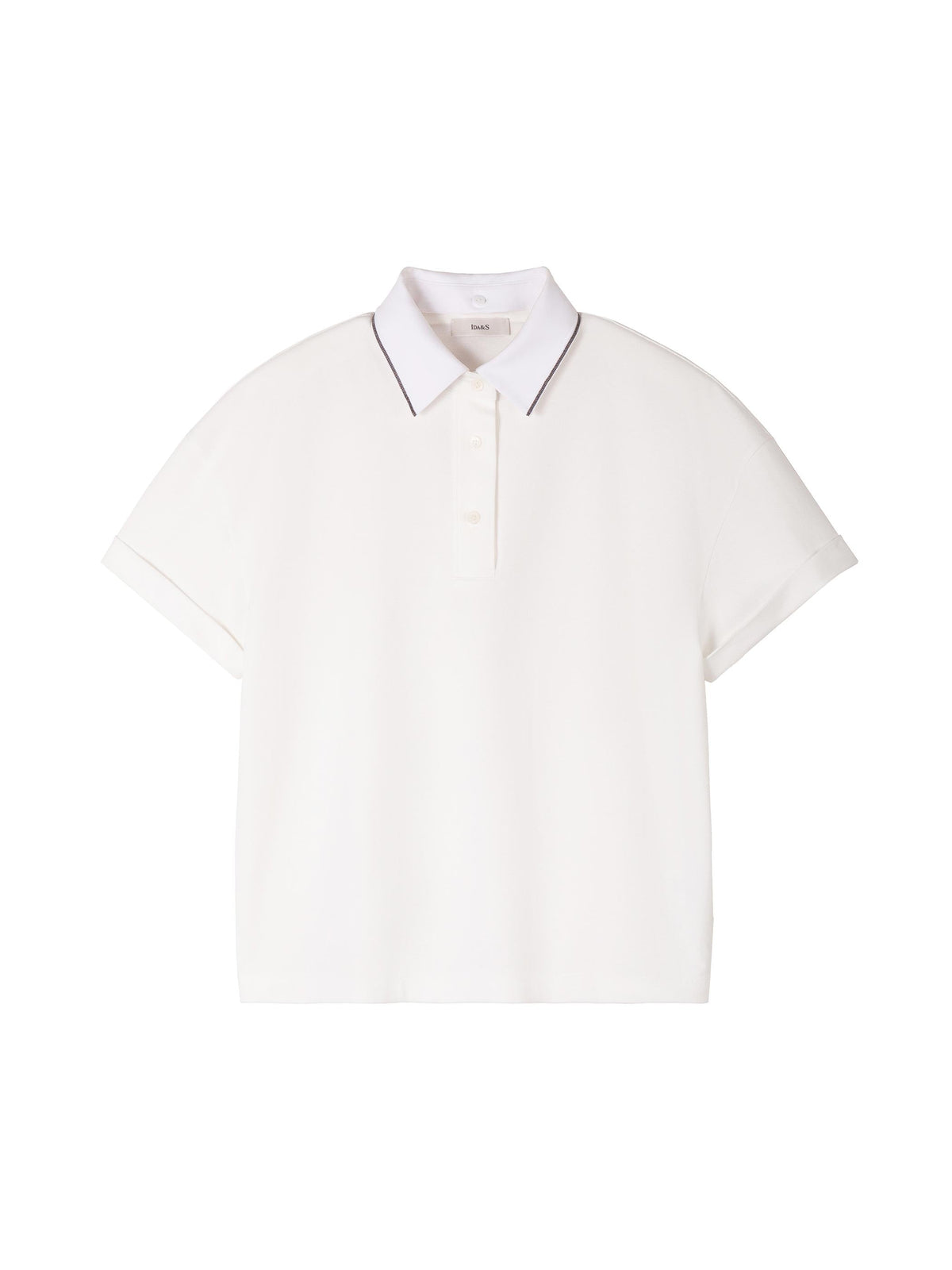 POLO TEE W/ DETACHABLE COLLAR