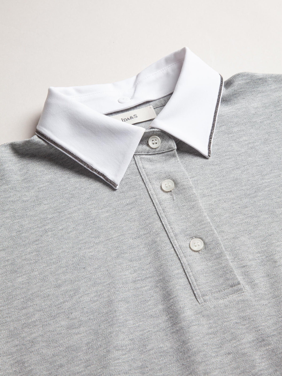 POLO TEE W/ DETACHABLE COLLAR