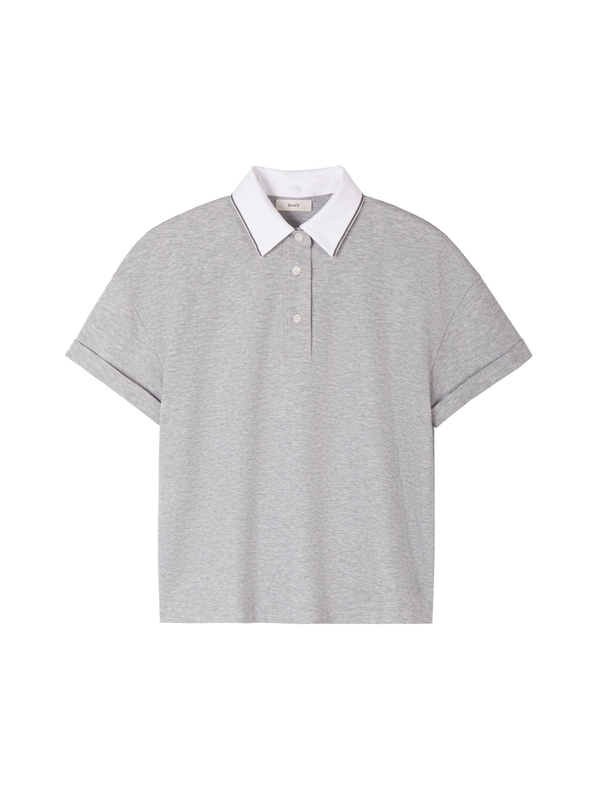 POLO TEE W/ DETACHABLE COLLAR